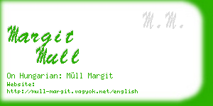 margit mull business card